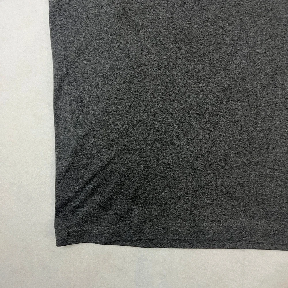 Vintage Adidas Mens Size Large T-shirt Gray Black Spell‎ Out Athletic Y2K 2000's